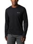 Camiseta Columbia Manga Longa Tech Trail Crew II Masculina Preta