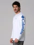Camiseta Columbia Masculino Aurora Branco Manga Longa
