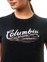 Camiseta Columbia Simply Scripted Preto Feminino
