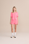 Camiseta Cropped Comfort Rosa Chiclete