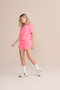 Camiseta Cropped Comfort Rosa Chiclete