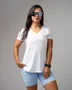 Camiseta Dry fit Feminina Branca HUPI Smart