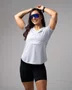 Camiseta Dry fit Feminina Cinza HUPI Smart