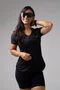 Camiseta Dry fit Feminina Preta HUPI Smart
