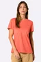 Camiseta Feminina Columbia Básica Bordado Salmão