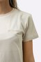 Camiseta  Feminina Columbia Basica Bordado Bege
