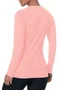 Camiseta Columbia Feminina M/L Rosa Claro