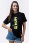 Camiseta HUPI Casual Preta HUPI Logo