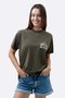 Camiseta HUPI Casual Verde Mountain