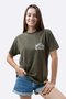 Camiseta HUPI Casual Verde Mountain