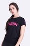 Camiseta HUPI Racing Neo Baby Look Pink