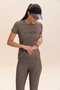 Camiseta Live Icon Comfort Marrom Feminina