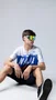 Camiseta Masculina HUPI Bike Naja Branco/Azul