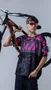 Camiseta Masculina HUPI Bike Naja Preto/ Pink