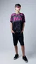 Camiseta Masculina HUPI Bike Naja Preto/ Pink