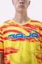 Camiseta Masculina HUPI Bike Naja V10 Amarelo e Vermelho