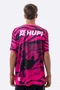 Camiseta Masculina HUPI Bike Naja V10 Pink e Preto
