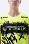 Camiseta Masculina HUPI Bike STRIP Amarelo e Preto