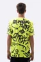 Camiseta Masculina HUPI Bike STRIP Amarelo e Preto