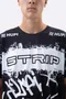 Camiseta Masculina HUPI Bike STRIP Preto e Branco