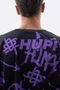 Camiseta Masculina HUPI Bike STRIP Preto e Roxo