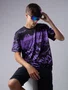 Camiseta Masculina HUPI Bike STRIP Roxo e Preto