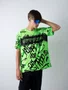 Camiseta Masculina HUPI Bike STRIP Verde e Preto