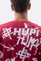 Camiseta Masculina HUPI Bike STRIP Vermelho e Branco