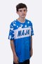 Camiseta Masculina HUPI Naja Azul/Branco