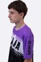 Camiseta Masculina HUPI Naja Roxo/Branco/Preto
