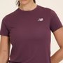 Camiseta New Balance Sport Essentials Roxo Feminina