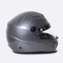 Capacete HUPI Automobilismo Evo Cinza Grafite Selo FIA