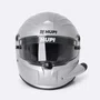Capacete HUPI Automobilismo EVO Side Air Prata Selo FIA