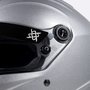 Capacete HUPI Automobilismo Evo Composite Top Air Prata Selo FIA