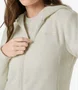 Fleece Feminino The North Face Glacier Full Zip com Capuz Off White