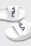 Chinelo Fila Sleek Slide Masculino Branco e cinza