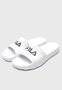 Chinelo Fila Sleek Slide Masculino Branco e cinza