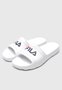 Chinelo Fila Sleek Slide Masculino Branco e Vermelho