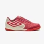 Chuteira Futsal Umbro Pro 5 Bump Club Vermelho e Bege