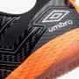 Chuteira Futsal Umbro Pro 5 Bump Preto/Laranja