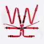 Cinto de 6 Pontos HUPI Racing HOM Vermelho