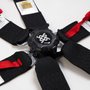 Cinto de 6 Pontos HUPI Racing SPRINT Preto
