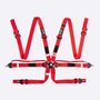Cinto de 6 Pontos HUPI Racing SPRINT Vermelho