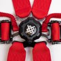 Cinto de 6 Pontos HUPI Racing SPRINT Vermelho