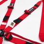 Cinto de 6 Pontos HUPI Racing SPRINT Vermelho