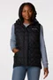 Colete Columbia Down Delta Ridge com Capuz Feminina Preta 