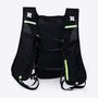 Colete de Hidratação HUPI Running Preto/Amarelo com 2 Garrafas 350ML Verde