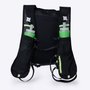 Colete de Hidratação HUPI Running Preto/Amarelo com 2 Garrafas 350ML Verde