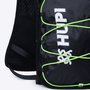 Colete de Hidratação HUPI Running Preto/Amarelo com 2 Garrafas 350ML Verde