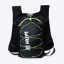 Colete de Hidratação HUPI Running Preto/Amarelo com 2 Garrafas 350ML Verde